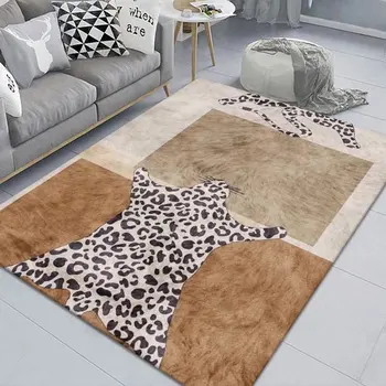 להדפיס בעלי החיים ' יטה צמר שטיח הסלון חדר השינה נמר רכות השטיח החלקה שטיח הרצפה במכונה