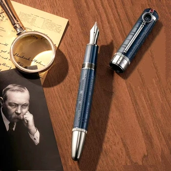 מהדורה מוגבלת הסופר סר ארתור קונן דויל קלאסיקות בעט כחול ושחור משרד כתיבת דיו עטים עם MB מספר סידורי.