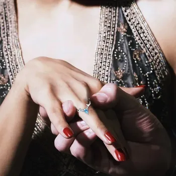 מורי צבי יש את הטבעת שלך על גברים ונשים יפנית, קוריאנית אופנה טמפרמנט צבי טבעת פתוח אוהבי נשים טבעת סט