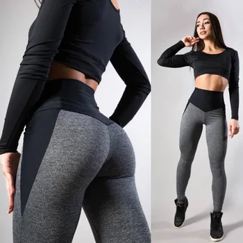 מכירה חמה סקסי-חסימת תרגיל יוגה היפ הרמת מכנסיים של נשים אופנה חותלות מכנסיים צמודים עיפרון יוגה מכנסיים 2023