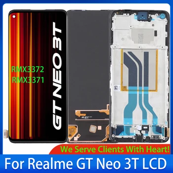 מקורי AMOLED עבור Oppo Realme GT Neo3T RMX3372 תצוגת LCD עם מסך מגע+הדיגיטציה על Realme GT ניאו 3T תצוגת LCD מחליף