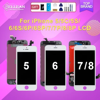 עבור Iphone 6 6 7 8 בתוספת מגע LCD פנל מסך דיגיטלית הרכבה עבור Iphone 5 5S 6 וגם 6 + 7 וגם 8 תצוגה עם כלים