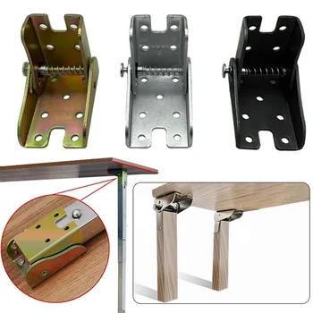 צירי מתכת חומרה עבור רהיטים, רגלי שולחן הביתה תיקון צירים כלים הכיסא הארכה עצמית נעילה מתקפל פלדה ציר