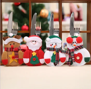 קישוטי חג המולד, חג המולד שולחן האוכל קישוטי חג המולד שולחן סטים, חג המולד סכין ומזלג סטים