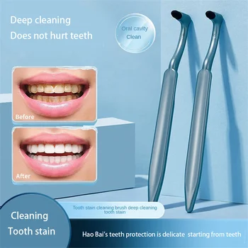שיניים כתם מחק ספוג במסיר אבנית/תה/ עשן כתמי אורתודונטי מברשת שיניים טיפול אוראלי מכולה בין-שיני גבשושיות מברשת שיניים הלבנת