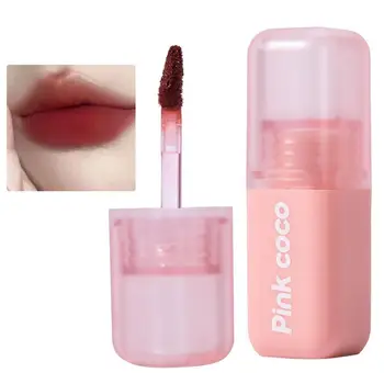 שפתון נוזלי מט שאינו דבק כוס השפתיים גלוס לנשים לאורך זמן רך ערפל שפתון Multicolour איפור מתנה עבור בנות