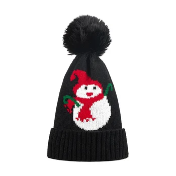 תינוק חג המולד חורף כובע חמוד שלג צמר לסרוג ביני חמים כובע לתינוק שזה עתה נולד מזג אוויר קר אביזרים