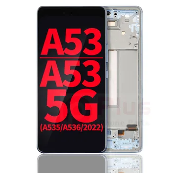 תצוגת OLED, מסך עם מסגרת החלפה עבור Samsung Galaxy A53/A53 5G (A535/A536/2022) (6.36